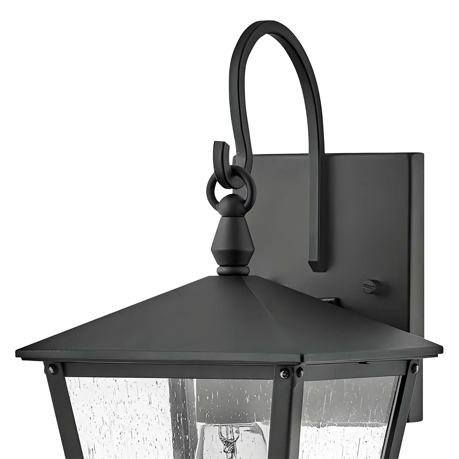 Minimalist Waterproof Metal Seedy Glass Wall Lamp