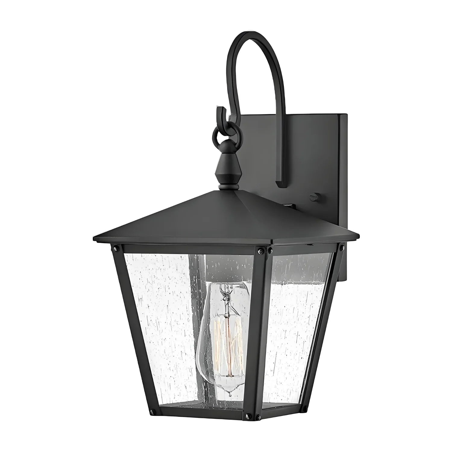 Minimalist Waterproof Metal Seedy Glass Wall Lamp