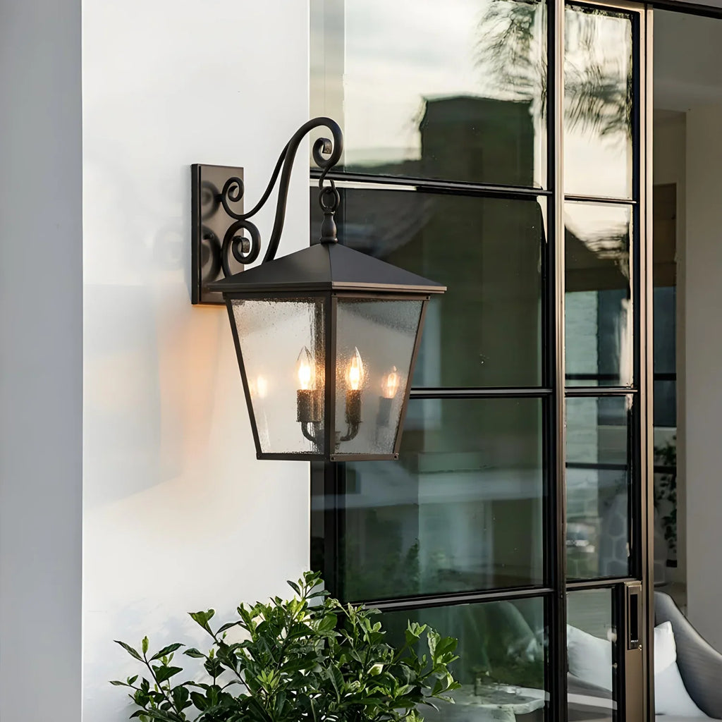 Retro Square Waterproof Outdoor Wall Lamp