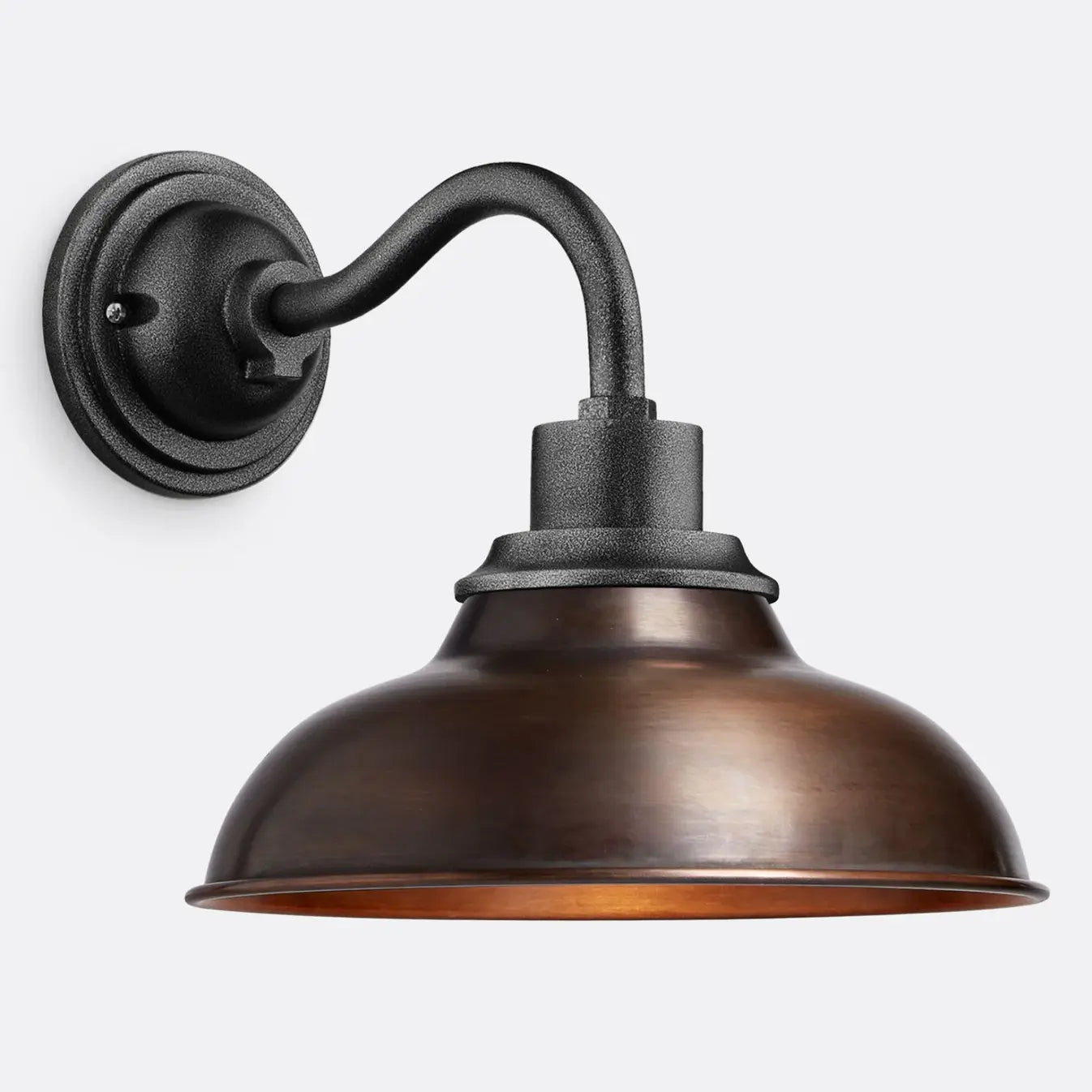 Industrial Outdoor Dome Metal Wall Light