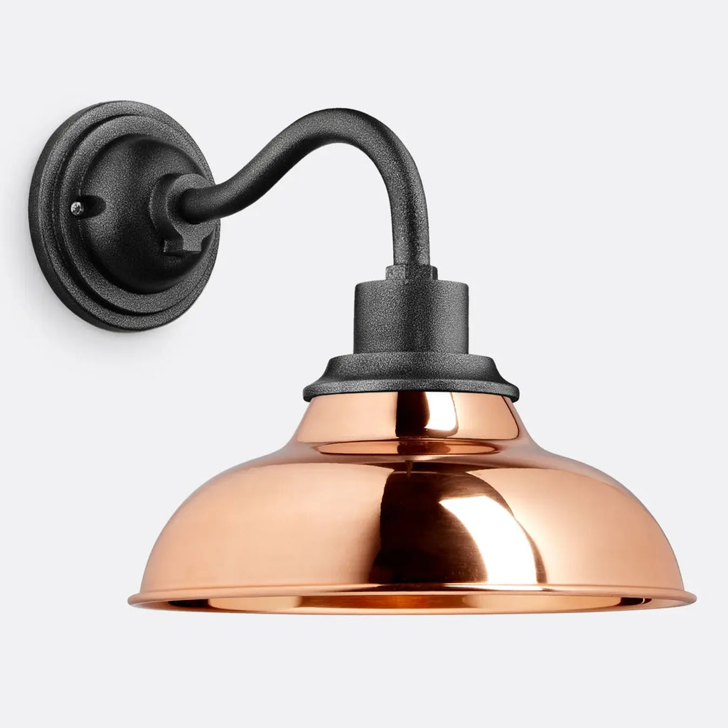 Industrial Outdoor Dome Metal Wall Light