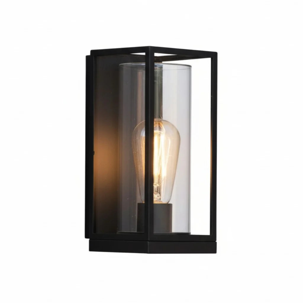 Minimalist Rectangular Metal Outdoor Wall Light