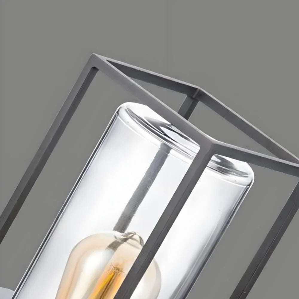 Minimalist Rectangular Metal Outdoor Wall Light