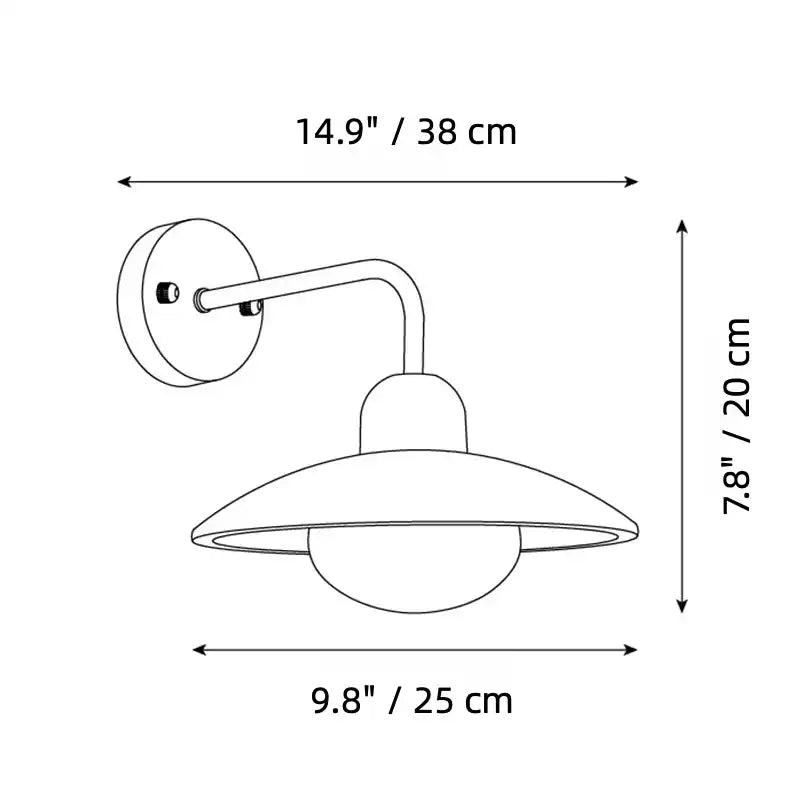 Modern Circular Disc Travertine Wall Light