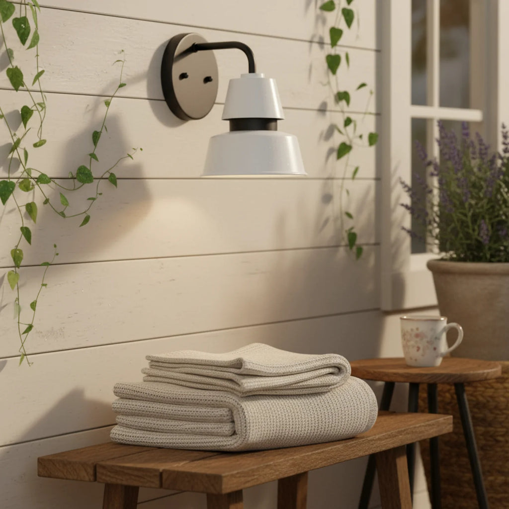 Modern Metal Cone Outdoor Wall Light