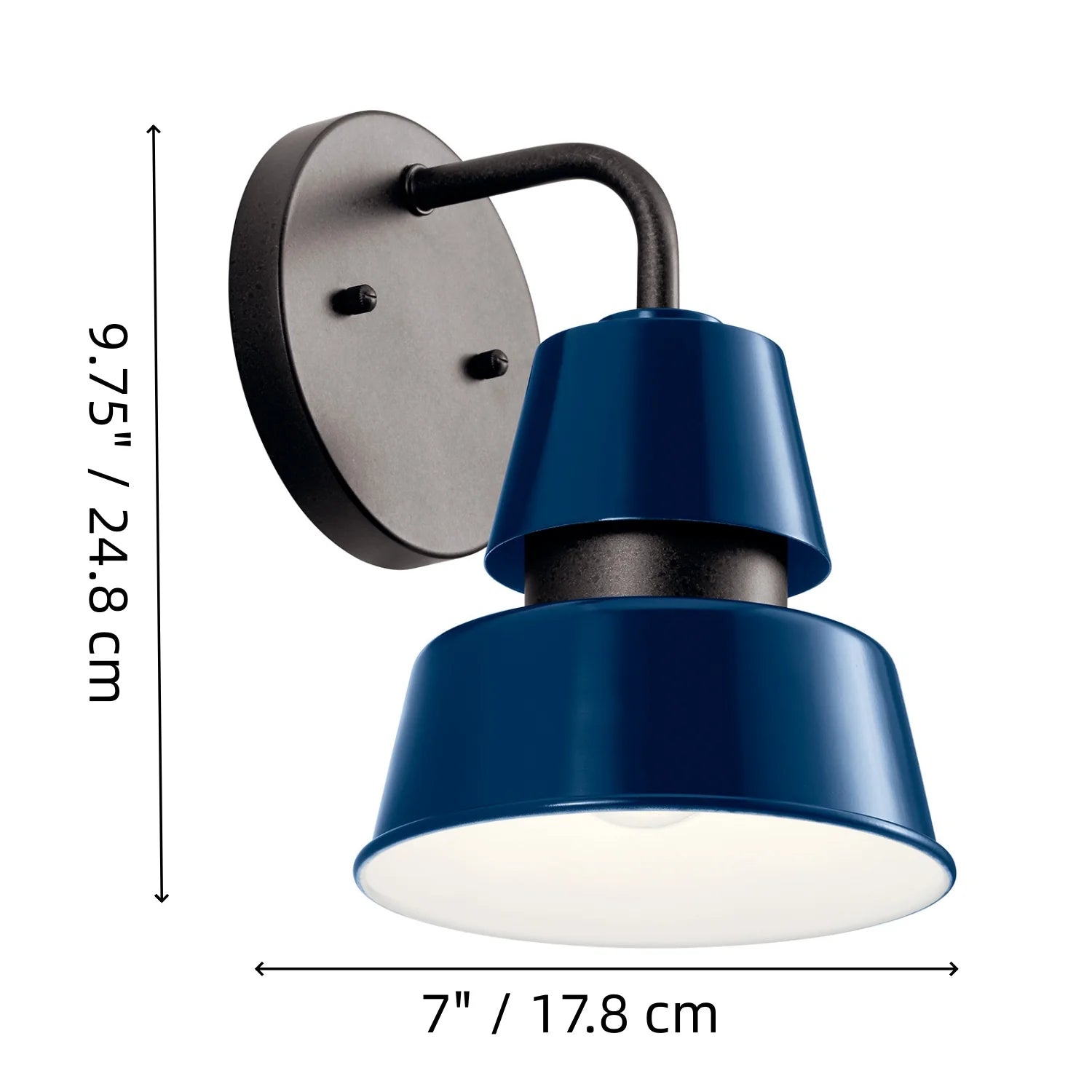 Modern Metal Cone Outdoor Wall Light