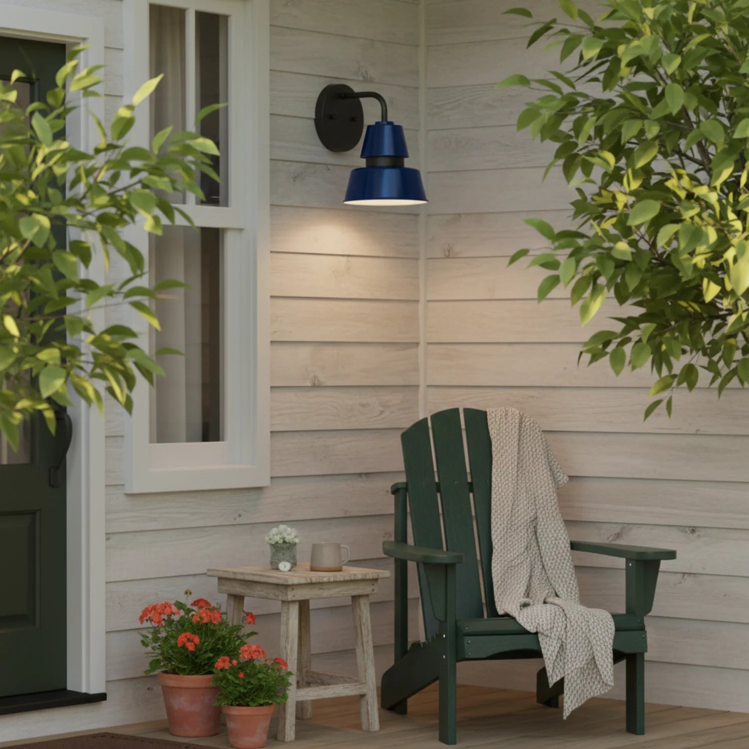 Modern Metal Cone Outdoor Wall Light