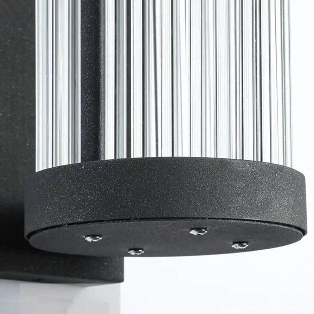 Modern Outdoor Cylinder Glass Wall Light