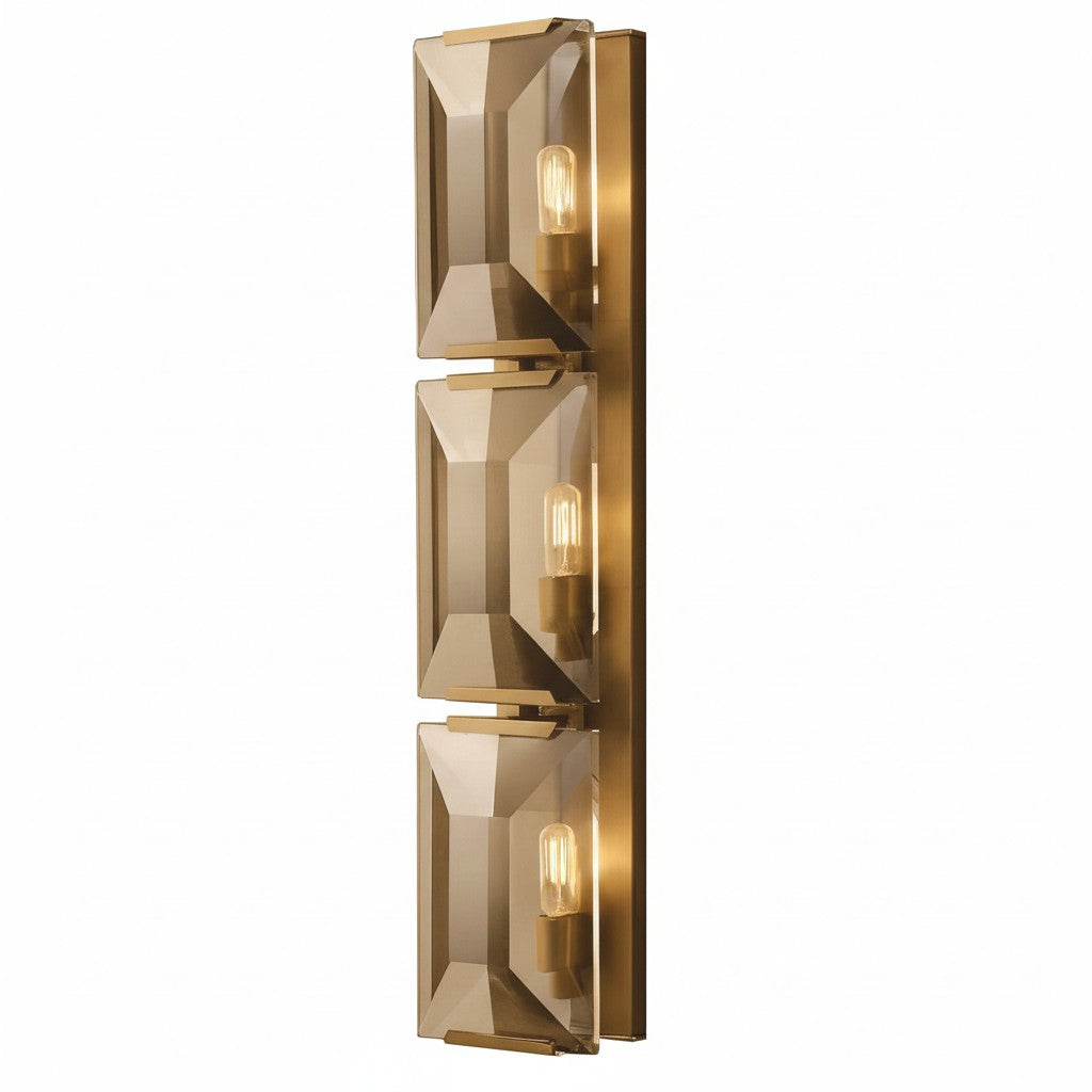 Modern Crystal Prism Wall Sconce Lighting Fixture