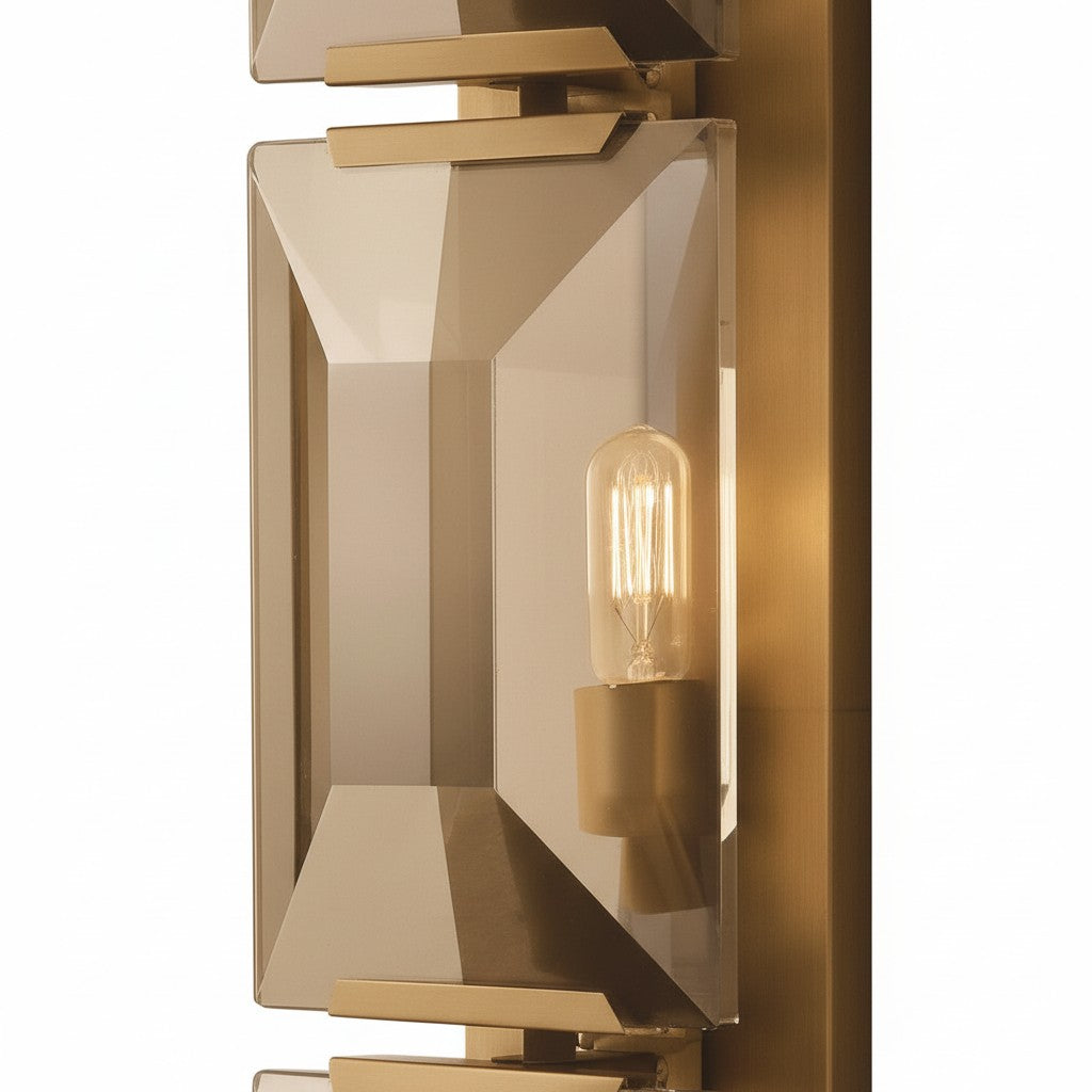 Modern Crystal Prism Wall Sconce Lighting Fixture