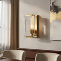 Modern Crystal Rectangular Wall Sconce Lighting Fixture