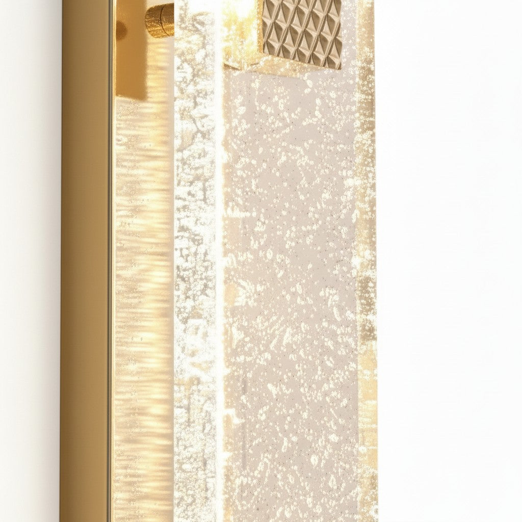 Modern Rose Gold Bubble Crystal Cylinder Wall Sconce