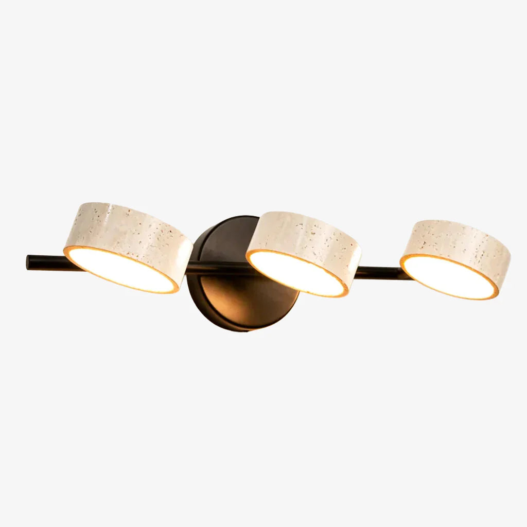 Wabi-Sabi Natural Travertine Metal Wall Light