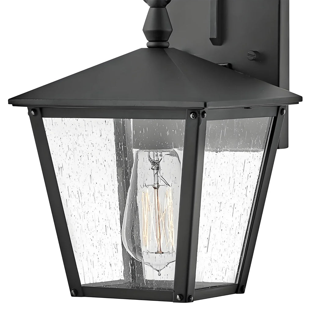 Minimalist Waterproof Metal Seedy Glass Wall Lamp
